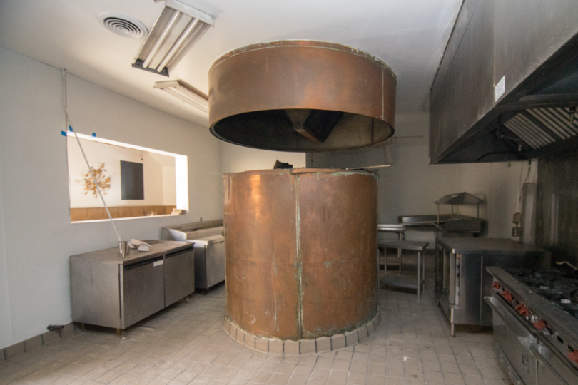 Inside Fully Built-Out Kitchen With Wood-Fired Oven